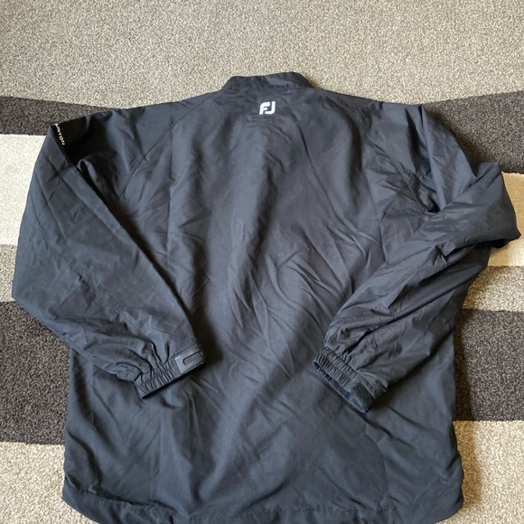 FootJoy Large Black/White 1/2 Zip Pull over Windbreaker Jacket - Picture 8 of 9